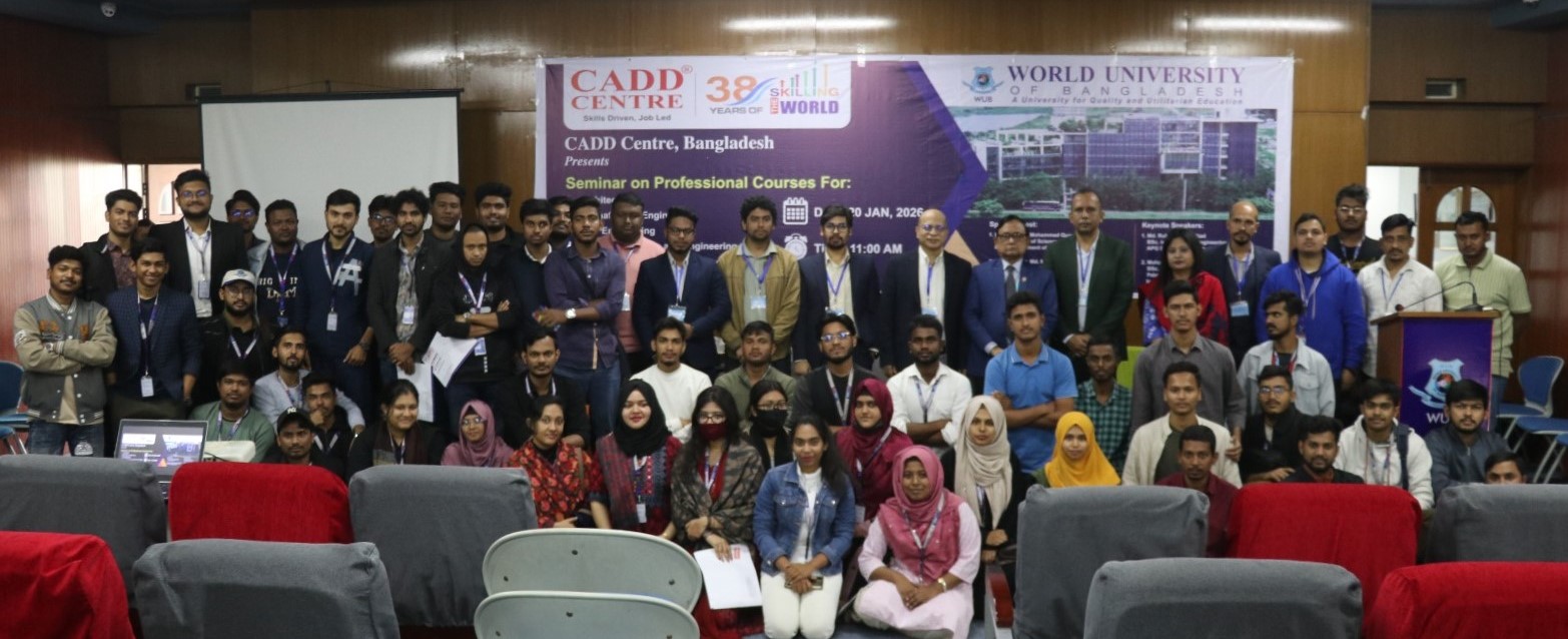 Career Development Seminar Conducted at World University of Bangladesh by Aptech and CADD Centre